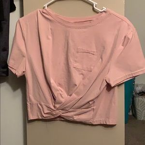 Pink crop top